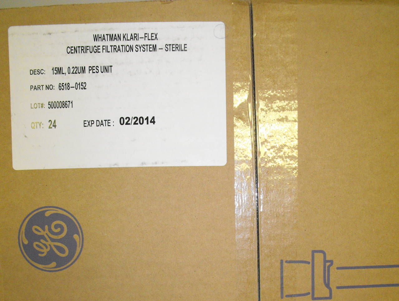 Whatman – Klari-Flex – Tube Filtration System, Cat.#6518-0152 – New case of 24