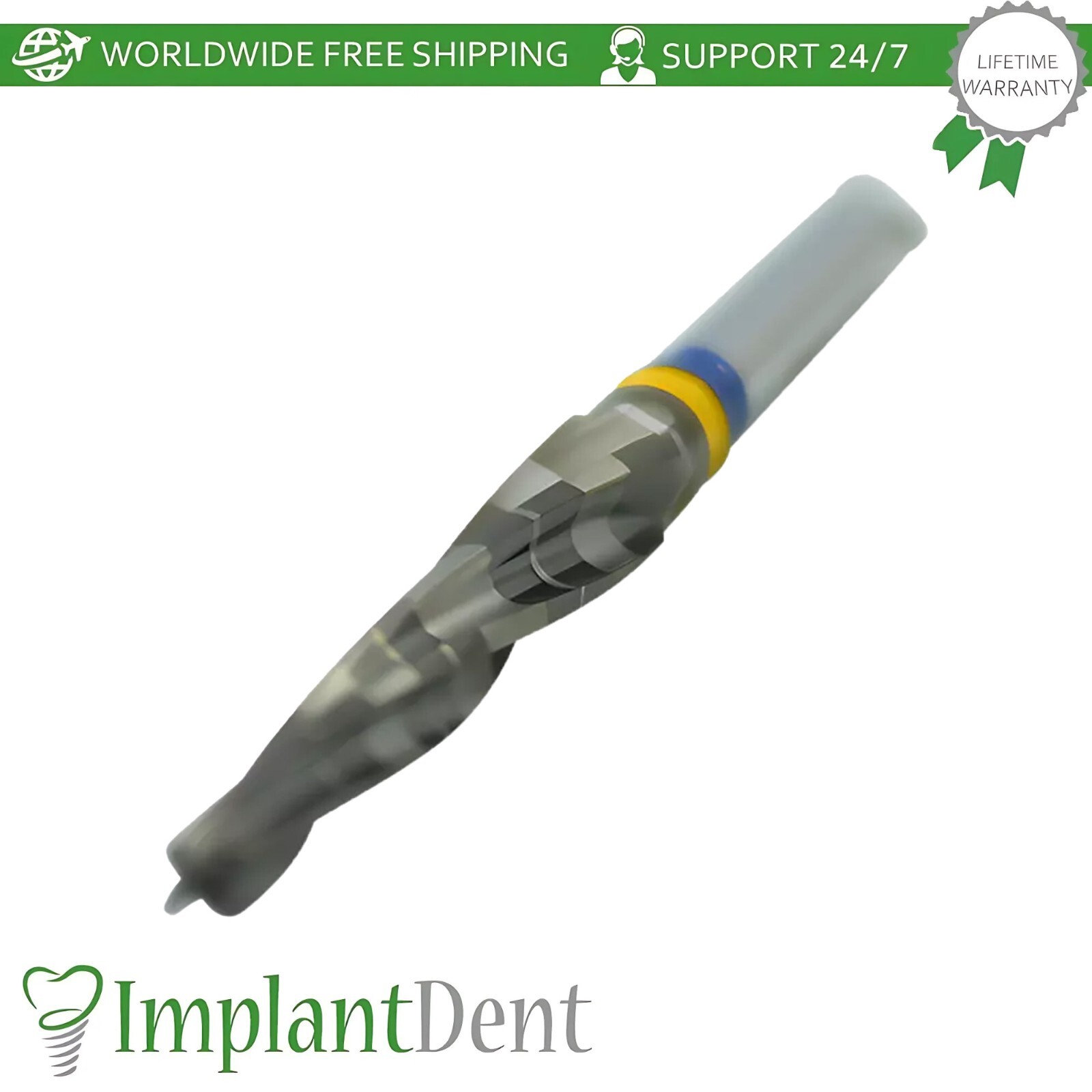 1x DLC Basal/Cortical Conical Drill 2mm – 3.2mm Marking Instrument Dental 25mm