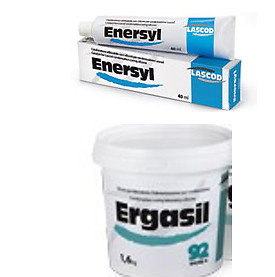 Lascod Ergasil Dental Lab Putty 1.6kg Jar & 1 Catalyst 60ml Paste