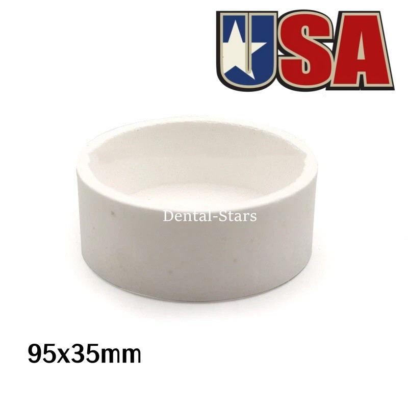 Zirconia Sintering Tray 95x35mm Round Shape Crucible For Dental Lab USA