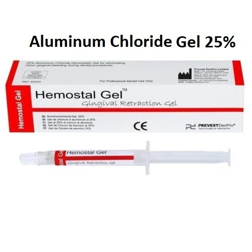 Dental HEMOSTAL GEL Gingival Retraction Gel To Stop Minor Gingival Bleeding 3gm,