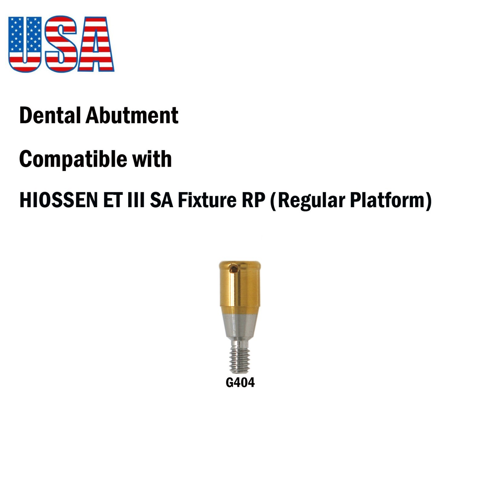 US Implant Locator Attachment Abutment For Hiossen ET Regular Platform 1.0-7.0mm