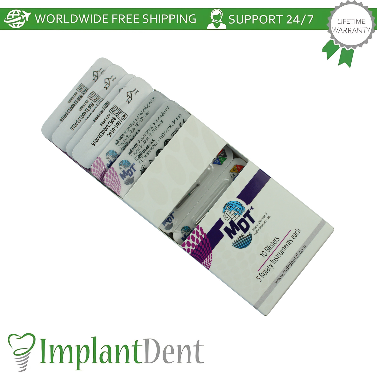 Dental MDT Round FG Diamond Burs 001 Controlled Material Removal Cavity Prep