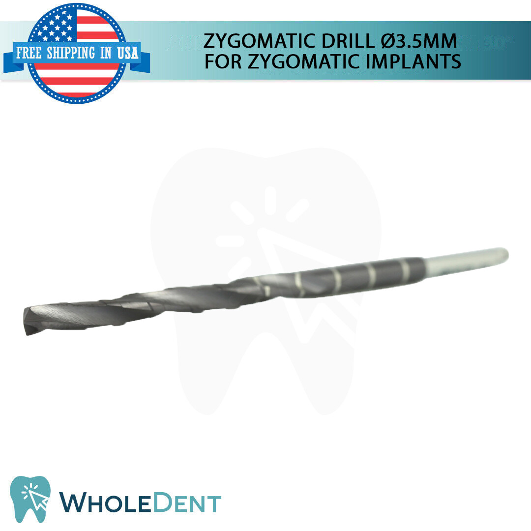 1x Zygomatic Drill Ø3.5mm 54.0mm/86.0 L (Diamond-Like Carbon) coating
