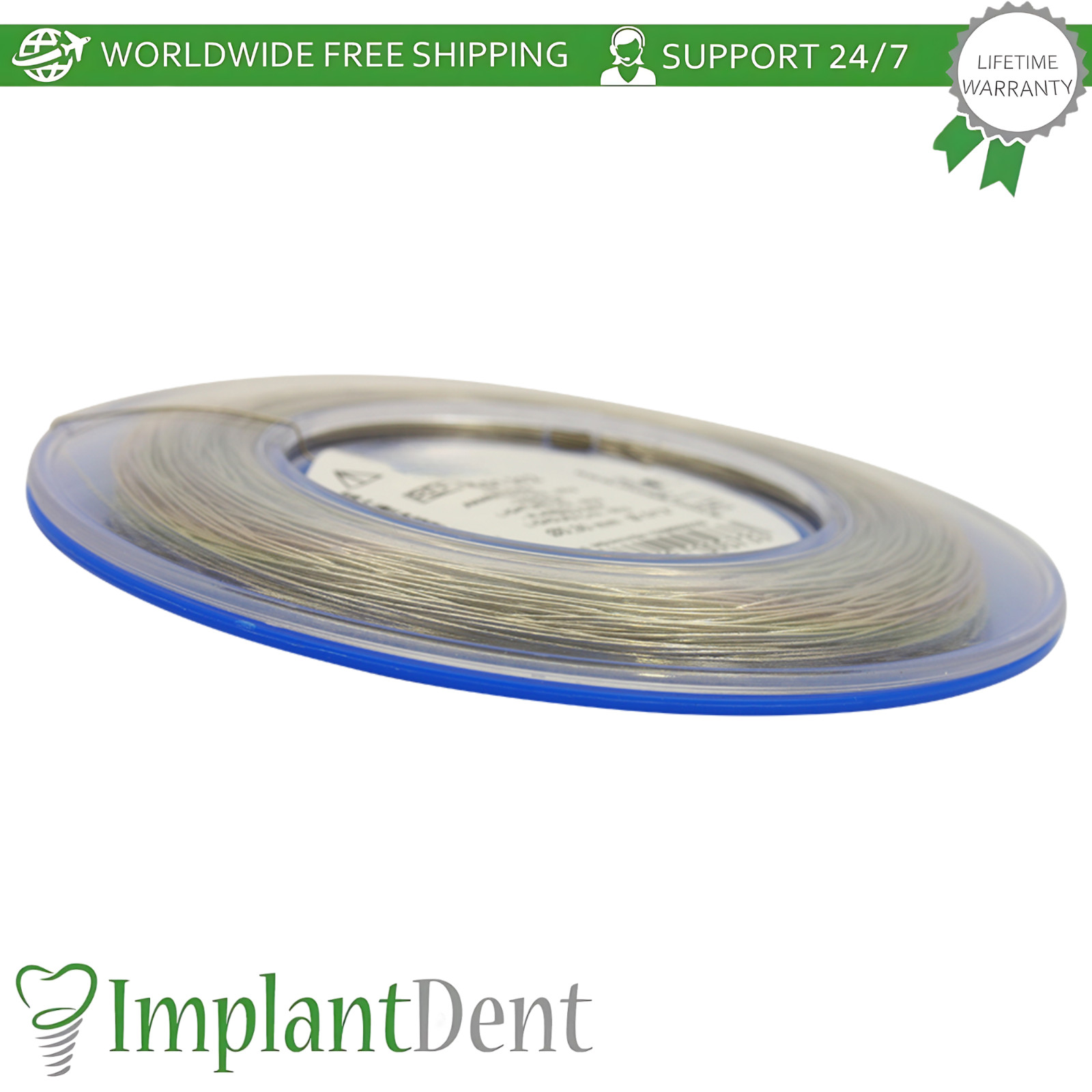 CrNi Round Dental Wire Roll 0.25mm/.010” Smooth Surface Dentistry Tool 50g