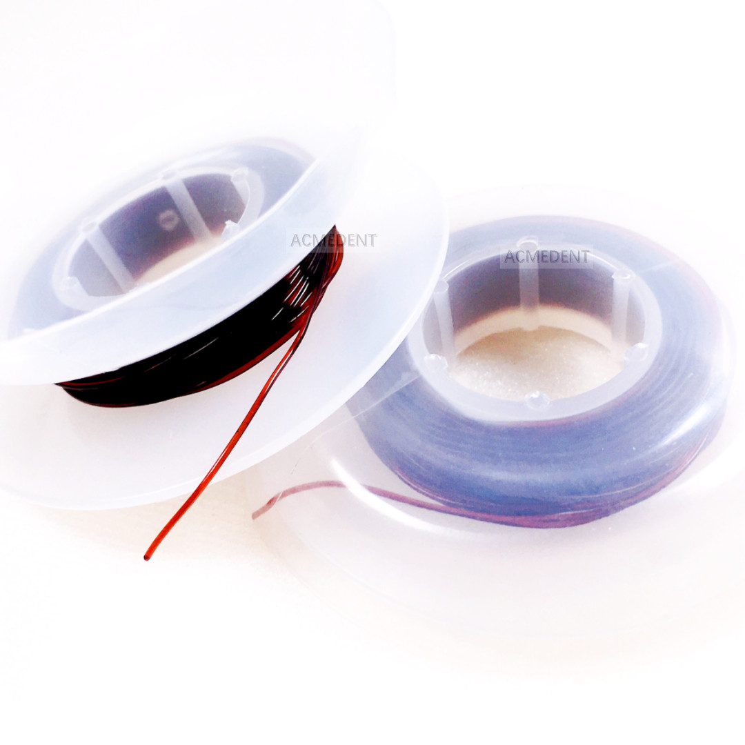 5Rolls Dental Orthodontic Elastic Wires Power Solid Thread Archwire 3Size 5Color