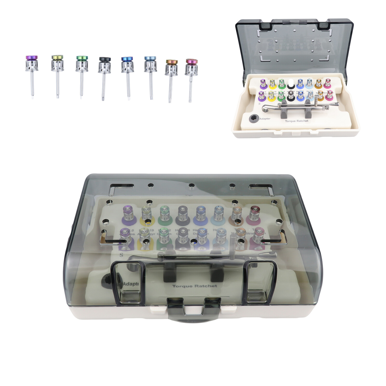 Universal Implant Repair Prosthetic Tool Kit with16PCS Screwdrivers Wrench HGY-7