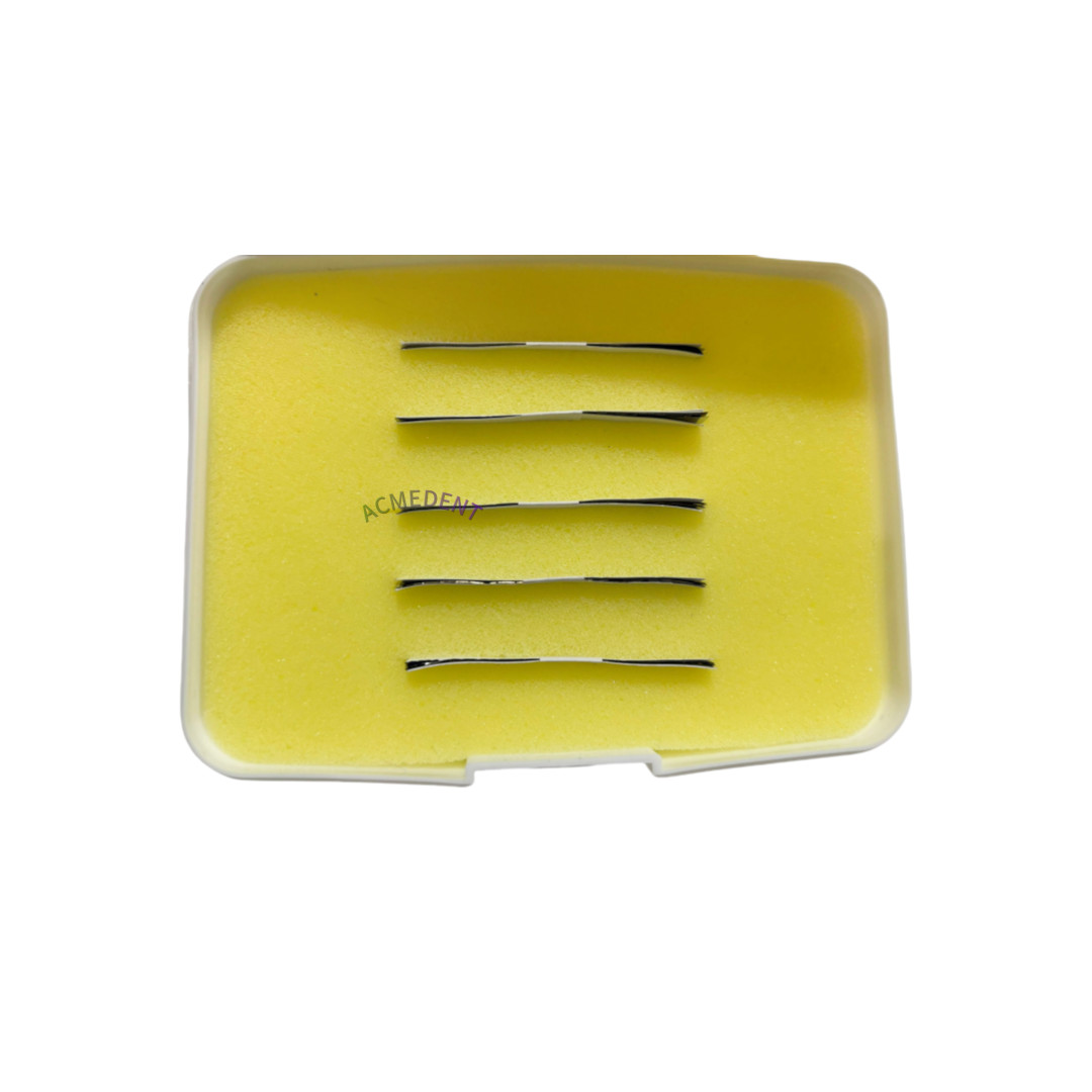 50Pcs Dental Metallic Articulating Bite Film Strips Metal Shimstock Foil