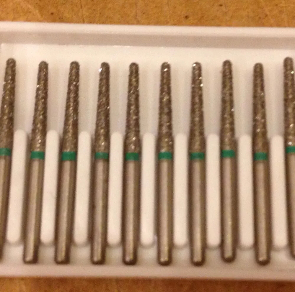 Diamond Burs 100 X 856-016 1.6 mm Diameter 10mm Cutting Length. #199-016Sc