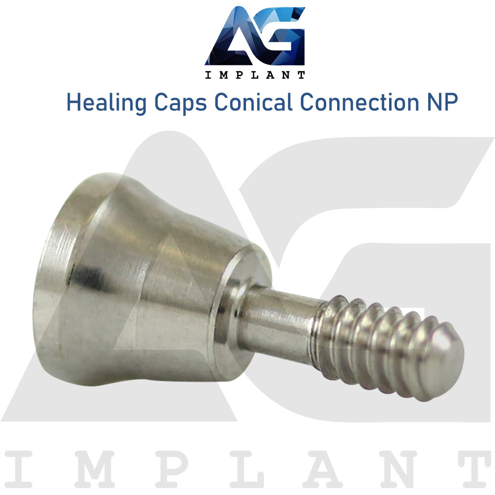 10 Healing Cap Conical Connection NP Titanium Dental 2.25mm Fit Nobel Active