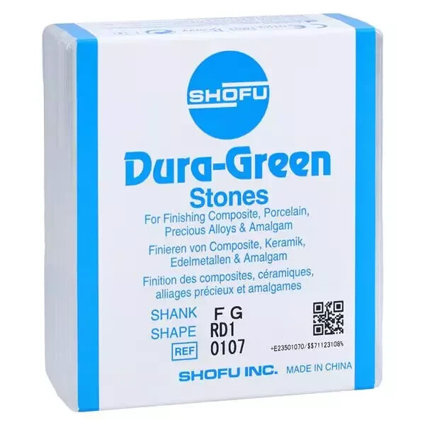 Shofu – Dura-Green 0107 Mounted Stones FG RD1 (12/Pk)