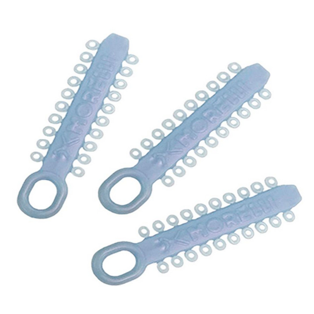 500pcs Dental Orthodontic Morelli Special Ligature Ties Pearl Ties Pearl Blue