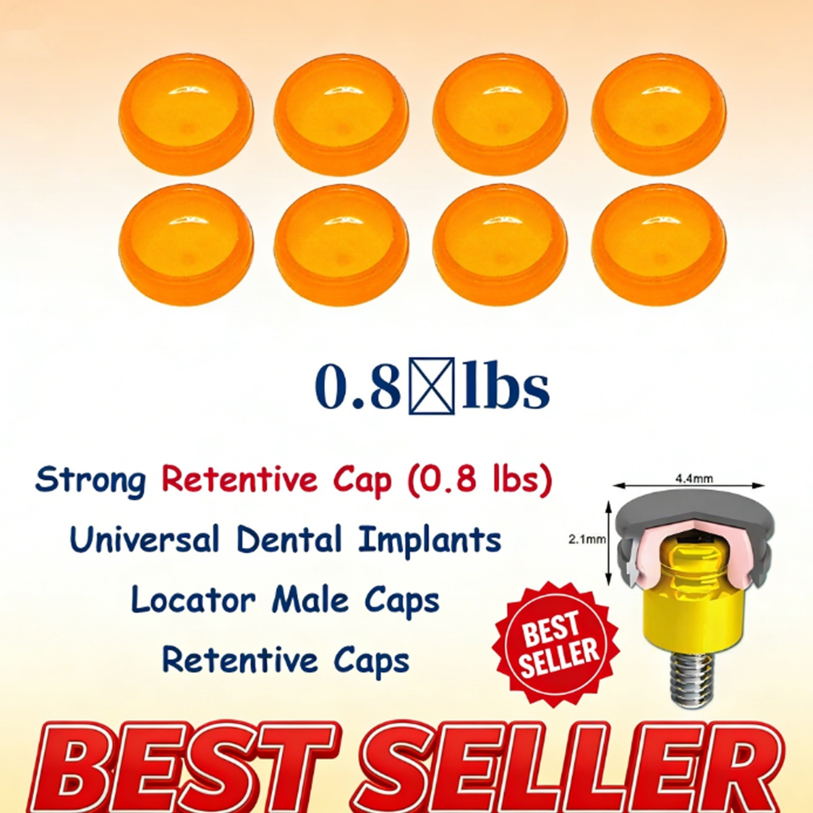 Angled Overdenture Abutment Multi-Unit Ø4.8mm Fit Osstem Hiossen Nobel Active