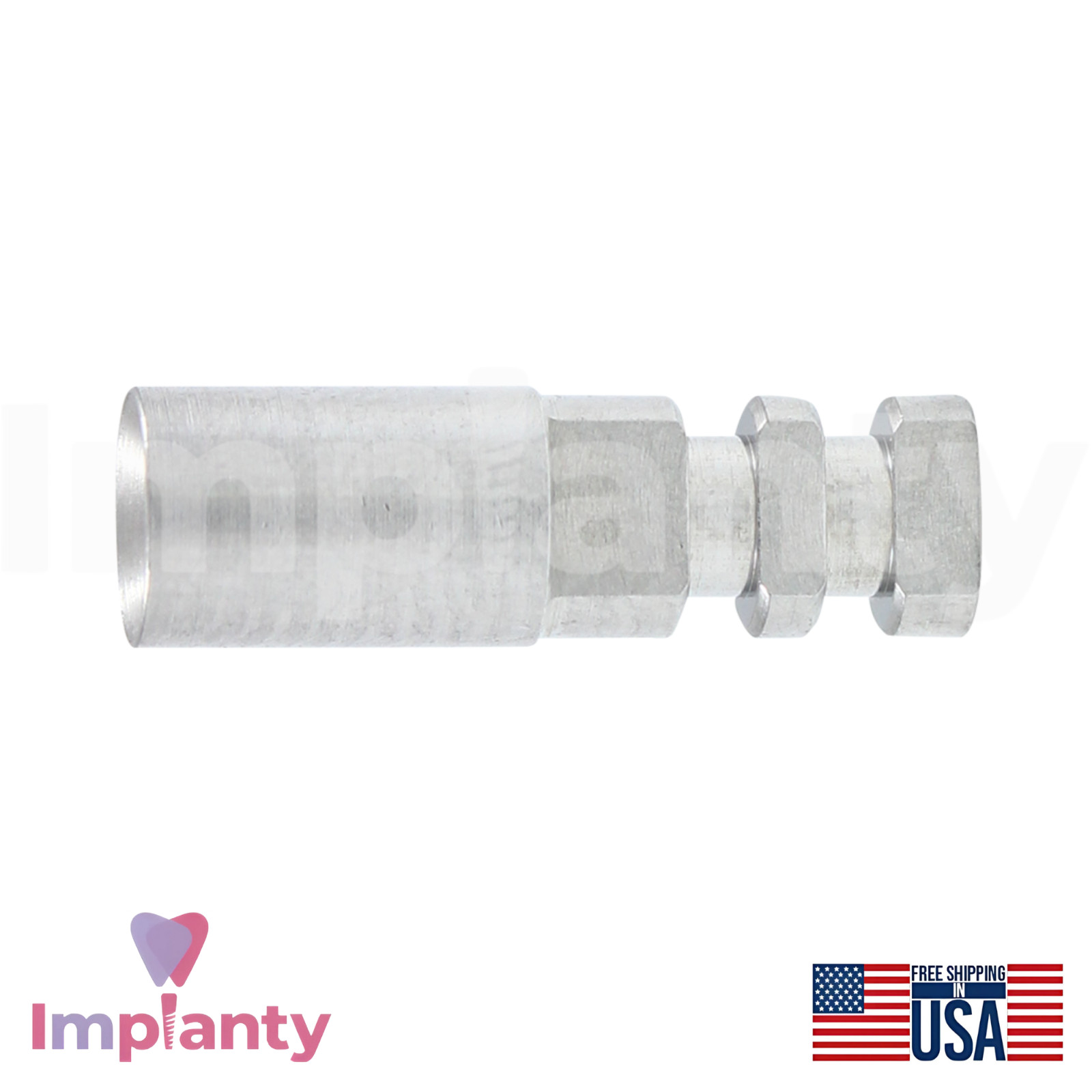 10x MIS® Seven Compatible Dental Fixture Analog Ø3.75mm Replica Int Hex 2.45mm