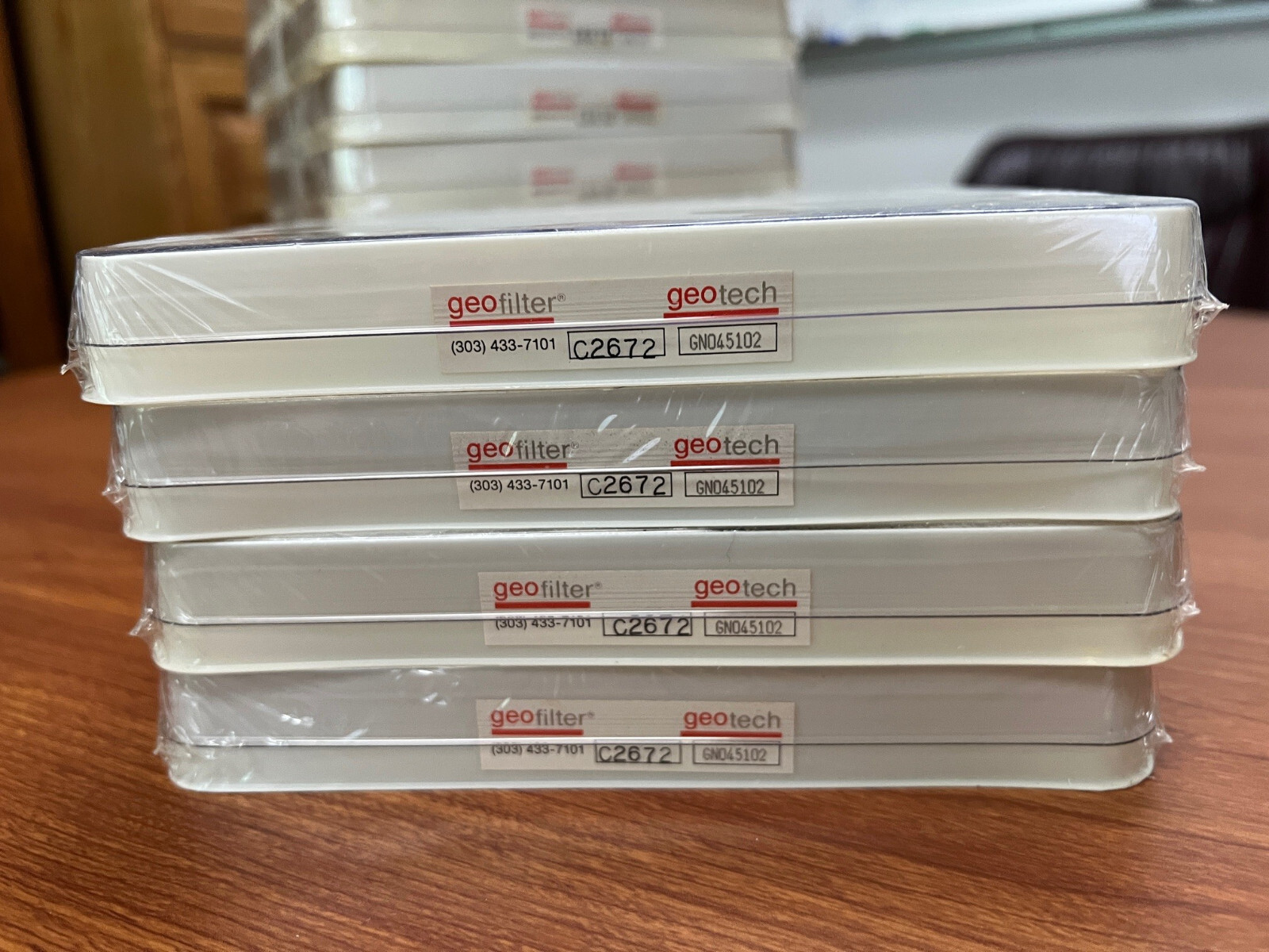 Geotech Geofilter Cellulose Acetate. 0.45 Micron, 102 mm, GAO45102. 100 Units