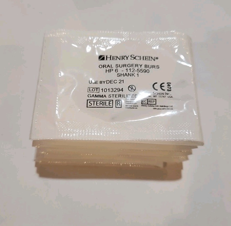 Henry Schein #HP 6 Oral Surgery Burs Shank 1