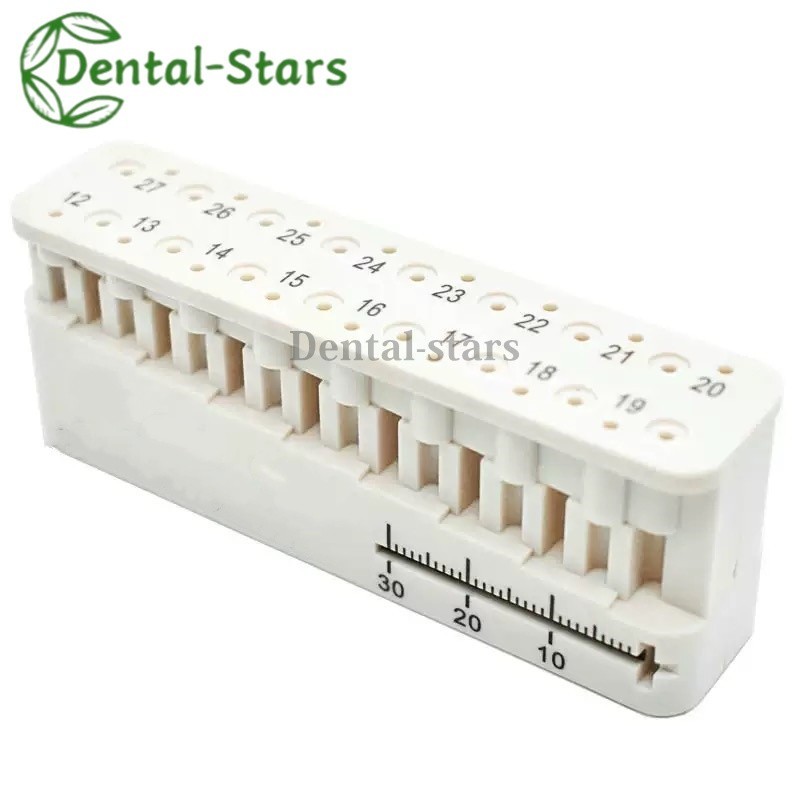 Dental Endo Measuring Block Endodontic File Holder Measuring Ruler Autoclavable