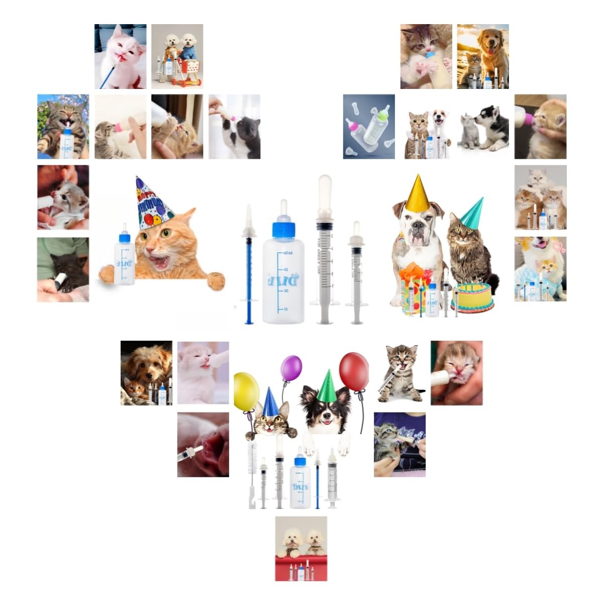 SLWHYZL Kitten 1ml 3ml 5ml 10ml and 60ml, Color random shipments of goods