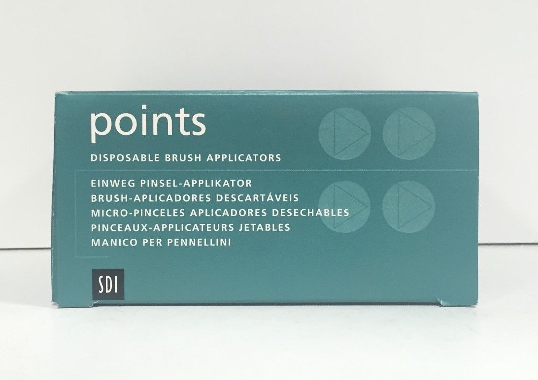 SDI Micro Applicator Microbrush Dark Green Fine 4 tubes Disposable 400 Pcs