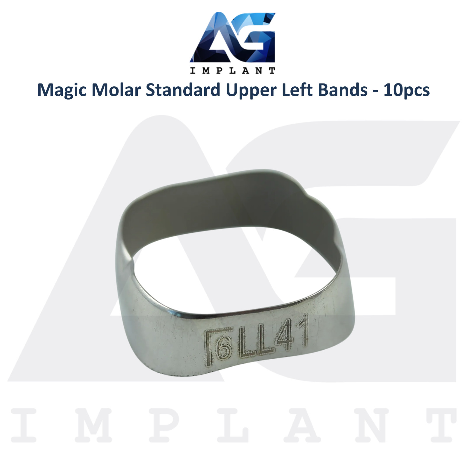Magic Molar Standard Upper Left Ortho Bands 10pcs Solid Anchor Dental Procedure