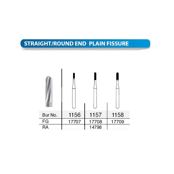 Beaver Dental FG Carbide Burs STRAIGHT FISSURE All Size for High Speed Handpiece