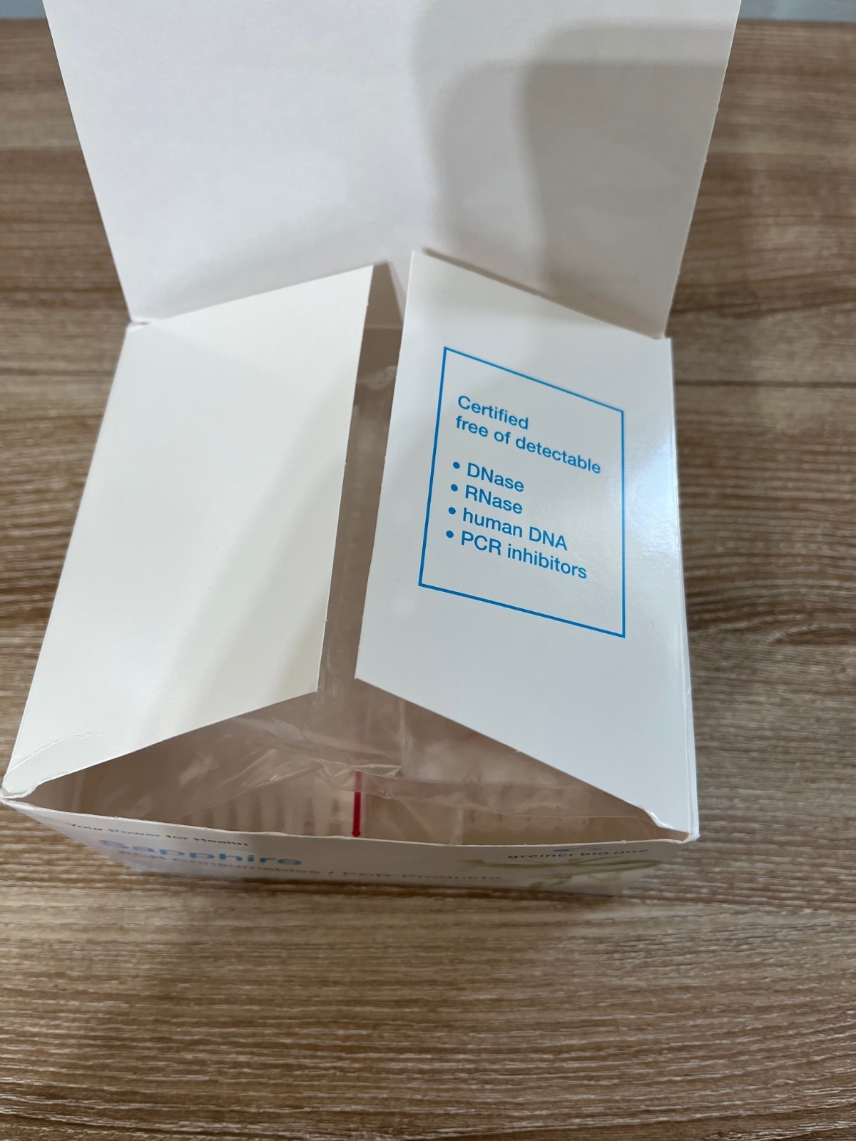Open Box, Greiner 673285 Sapphire 0.1ML PCR breakable strips w/ Caps, 108pcs
