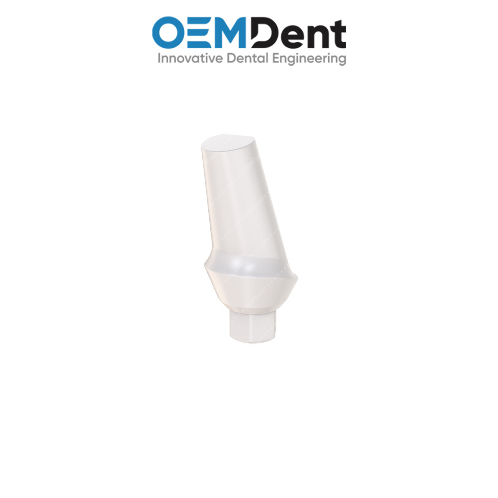 Peek Temporary Anatomic Angled Prosthetic 15° Paltop® Int Hex 2.42mm Compatible