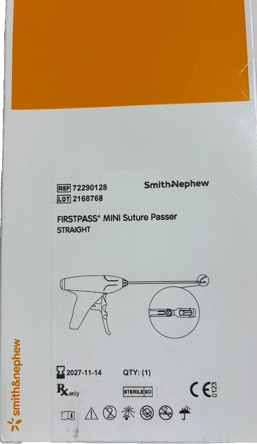 Smith&Nephew REF-72290128 FIRSTPASS MINI Suture Passer Straightt USA