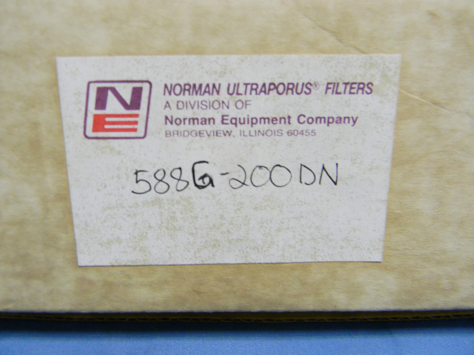 NEW Norman 588G200DN Ultraporus 304SS Pleated Wire Filter Element 200micron