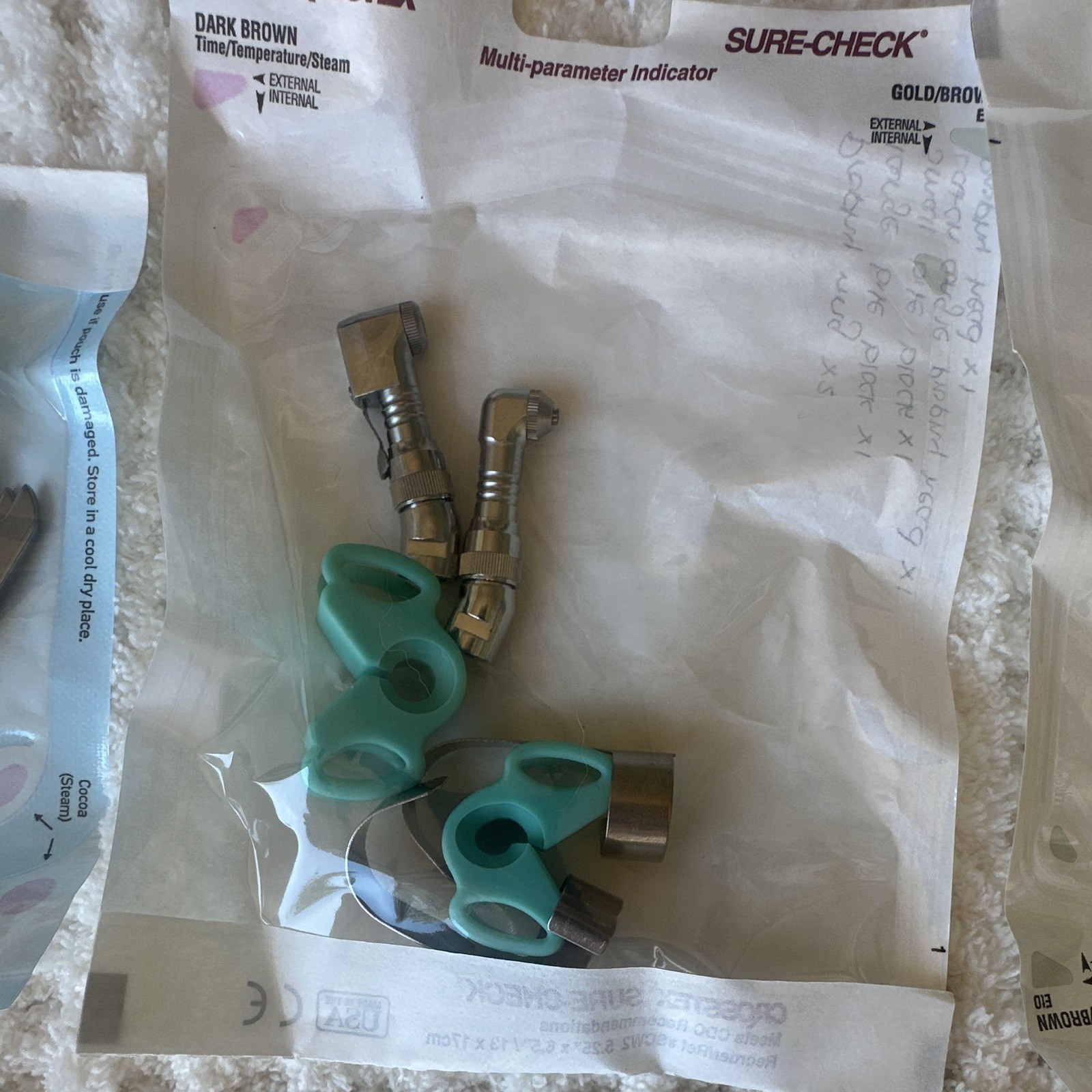 Dental Hygiene supply lot – forceps, bib clips, air/water, prophy angle etc.