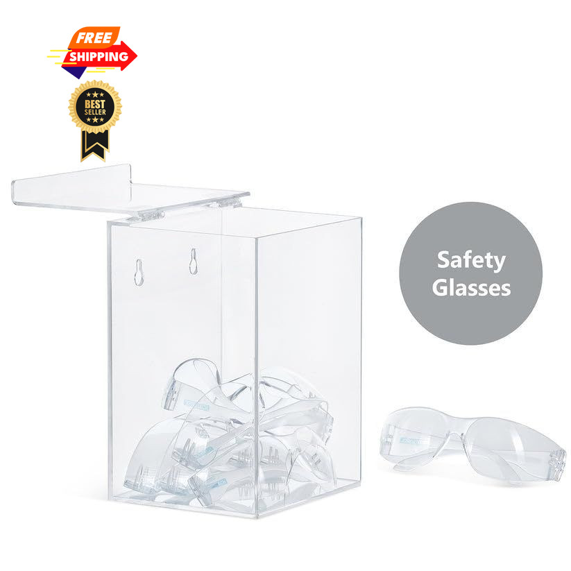 Inevibe Hairnet Dispenser and Glove Holder, Universal Acrylic Storage Clear