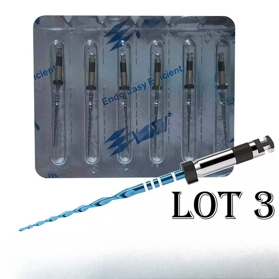 Lot x3 Dental Endo Files Reciprocating Thermal Root Canal Niti Rotary L25 R40
