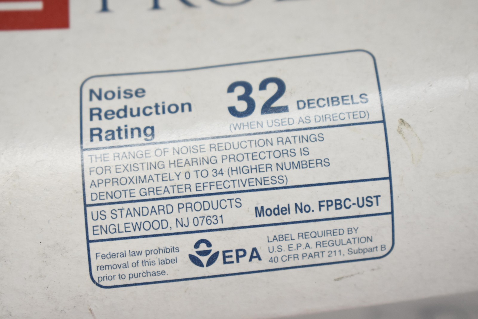 US Standard Products Corded Foam Earplugs 32 NRR 100 Pairs Made in USA FPBC-UST