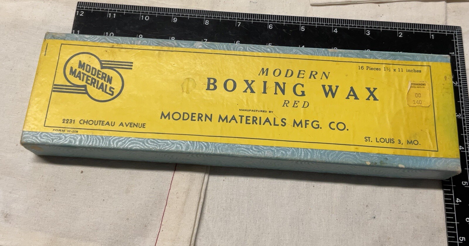MODERN MATERIALS ~ MODEN BOXING WAX RED 1 1/2 X 11 Inches