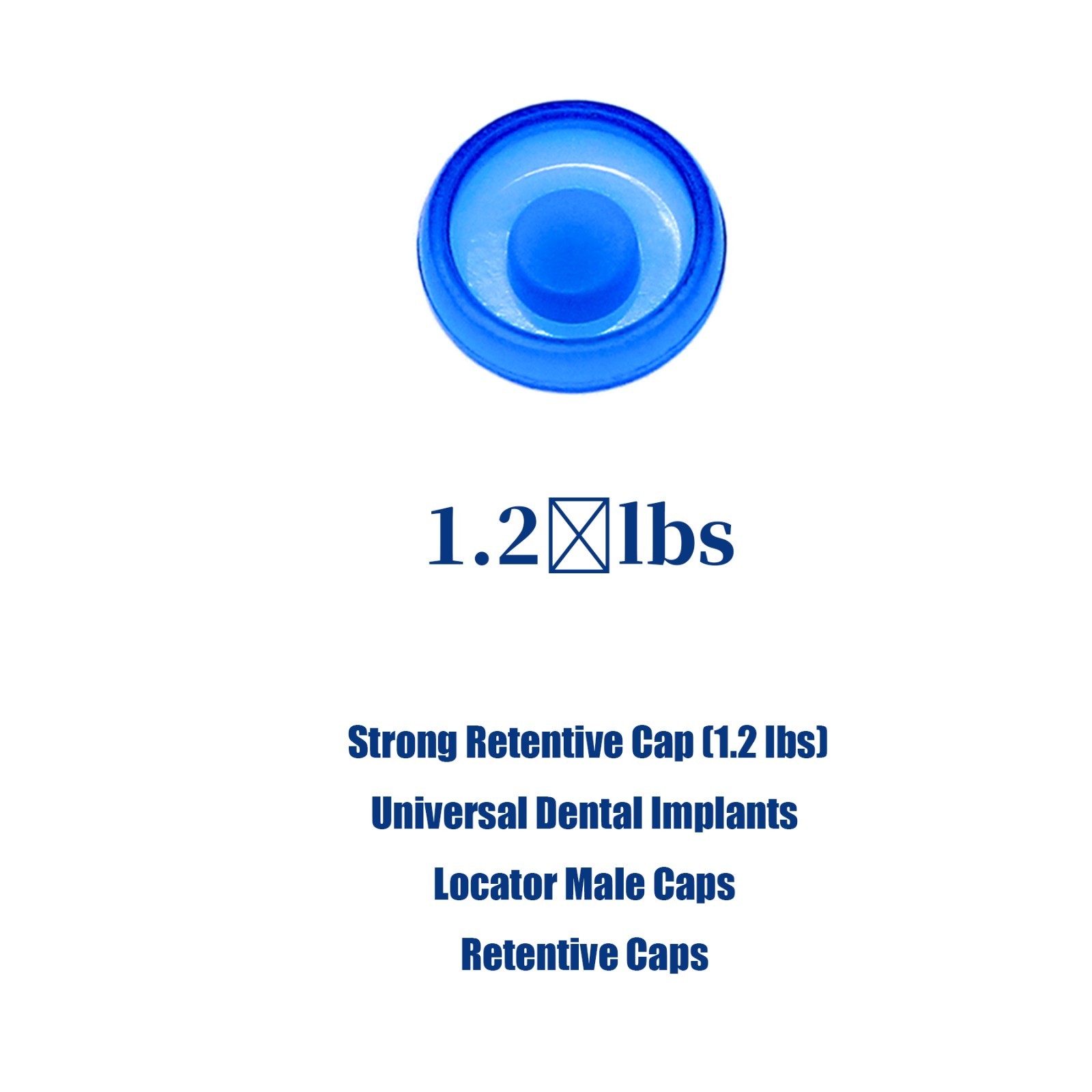 US Dental Zest Locator Classic PEEK Retention Inserts Male Caps for Overdenture