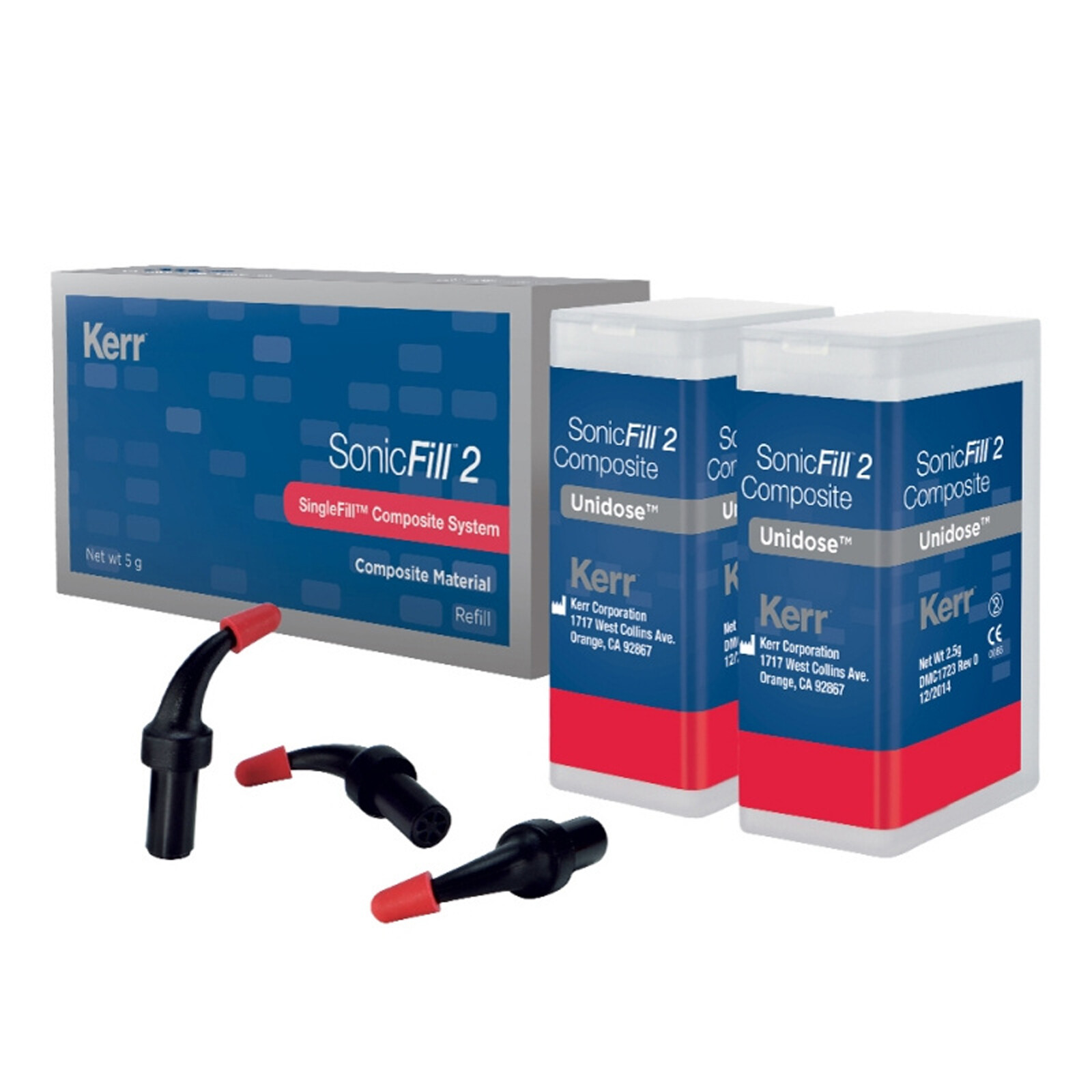 Dental SonicFill 2 bulk fill Composite Material Unidose Refill A2/A3