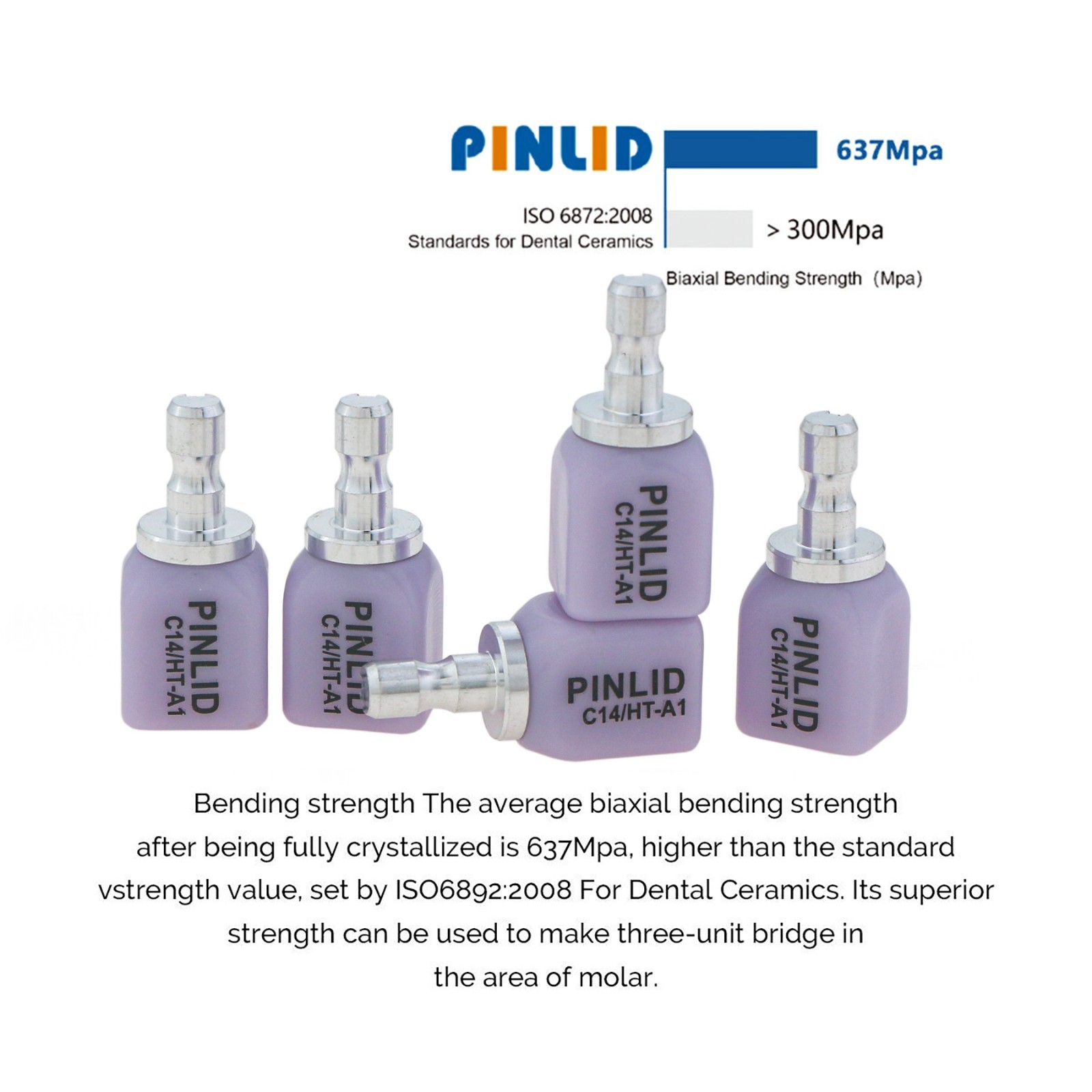 C14 Dental Emax Lithium Disilicate Blocks Glass Ceramic CAD/CAM CEREC HT/LT/MT