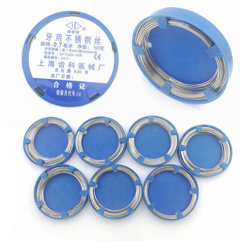 Dental Orthodontic Stainless Steel Wire 0.5-1.8mm 50g/box Surgical wires Supply