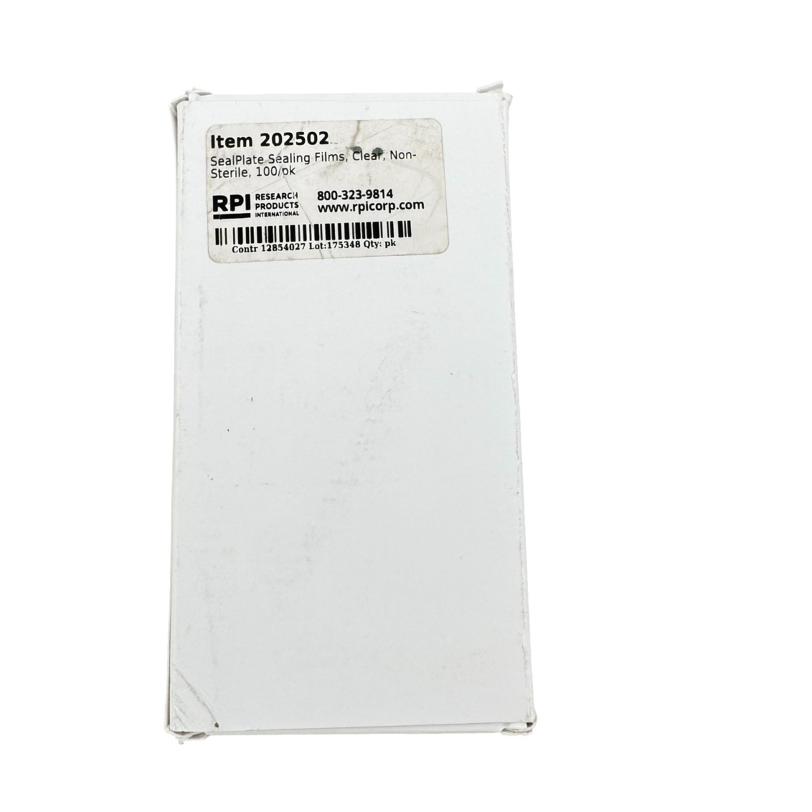 RPI SealPlate Adhesive Sealing Film 202502 Non-Sterile 100/Pack