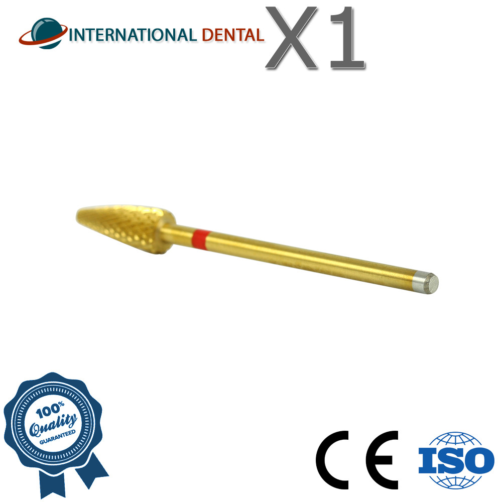 Dental Nail Lab Cross Cut Grinding Carbide Fraser Medium Coarse Ø2.3 Left Handed