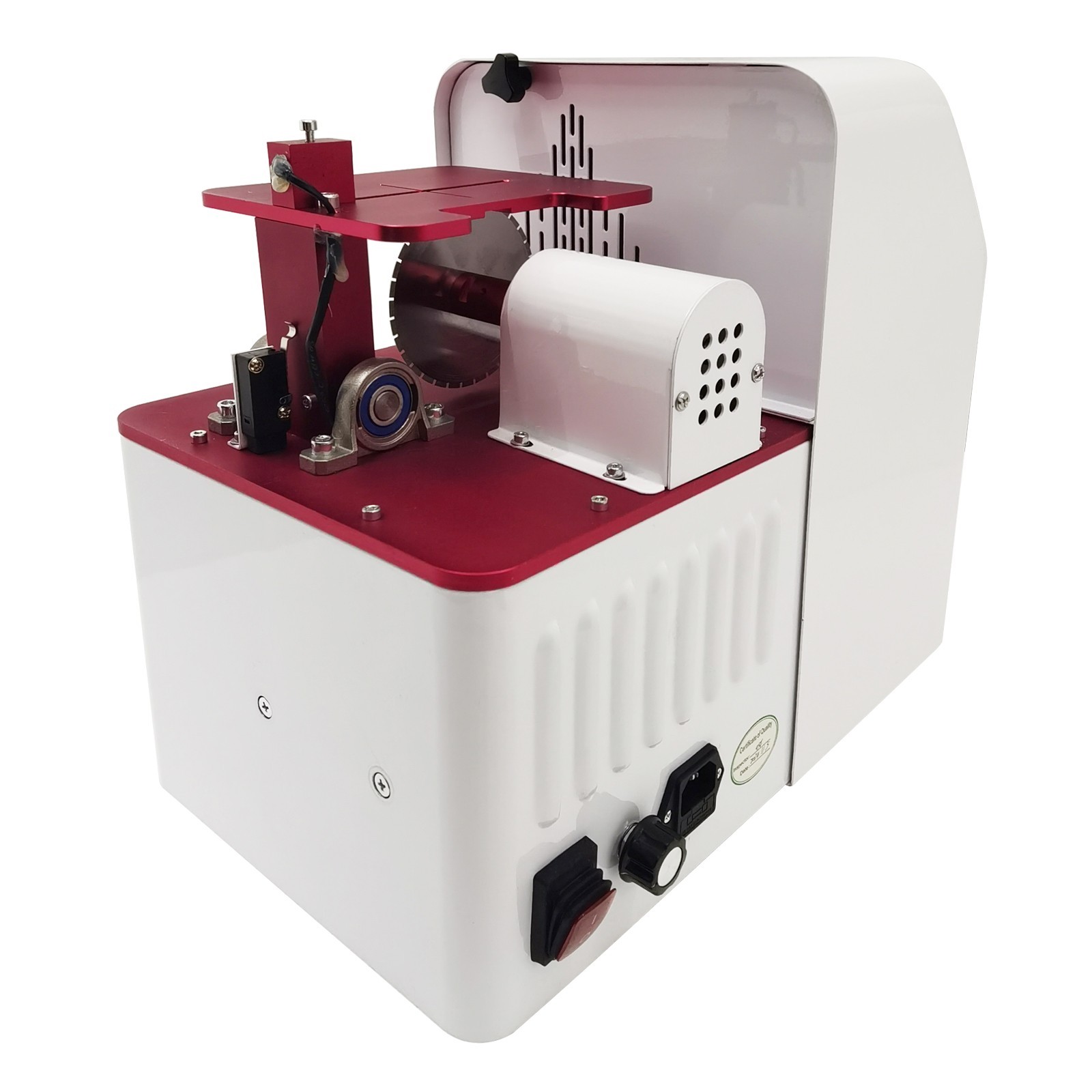 Lab Electric Gypsum Saw Gypsum Cutting Machine with Dust Removal 110V 550W