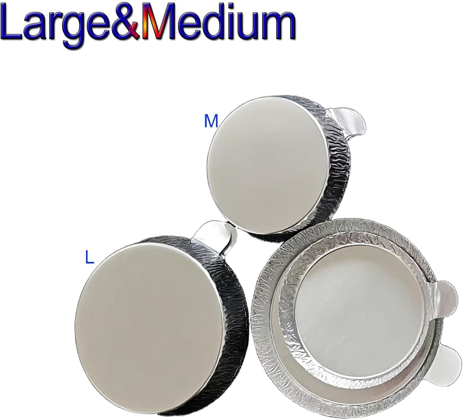High-Quality Disposable Aluminum Weigh Dishes for Lab & Kitchen Tasks, 50-Count