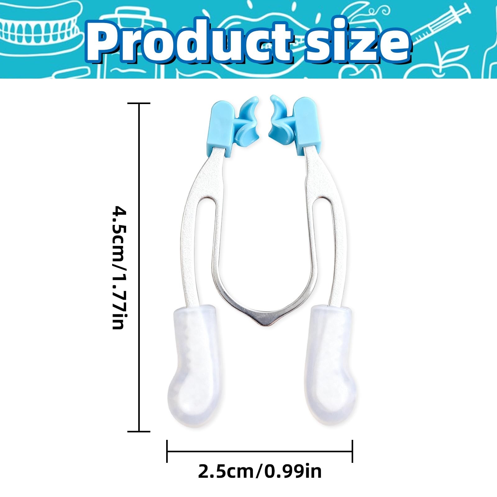 2 Pack Dental Matrix Band Retainer Rings with Plastic Wedges – Multicolor