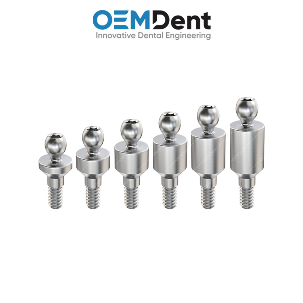 Straight Ball Attachment Slim Platform – DSI® Hexagon 2mm Compatible