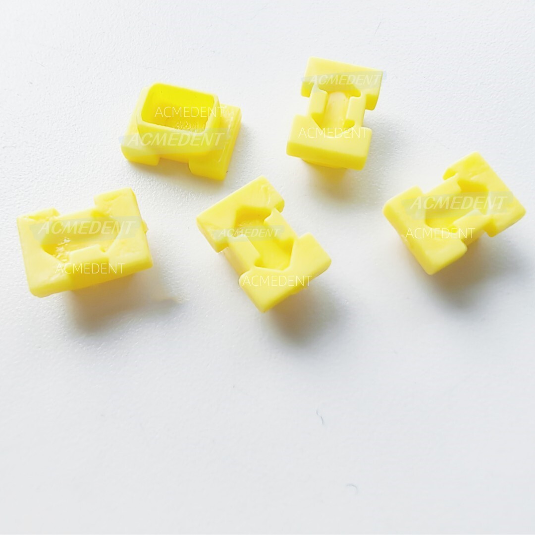 20Pcs Dental ITI Snap Caps Closed Tray NC Coping Impression Fit Straumann Yellow