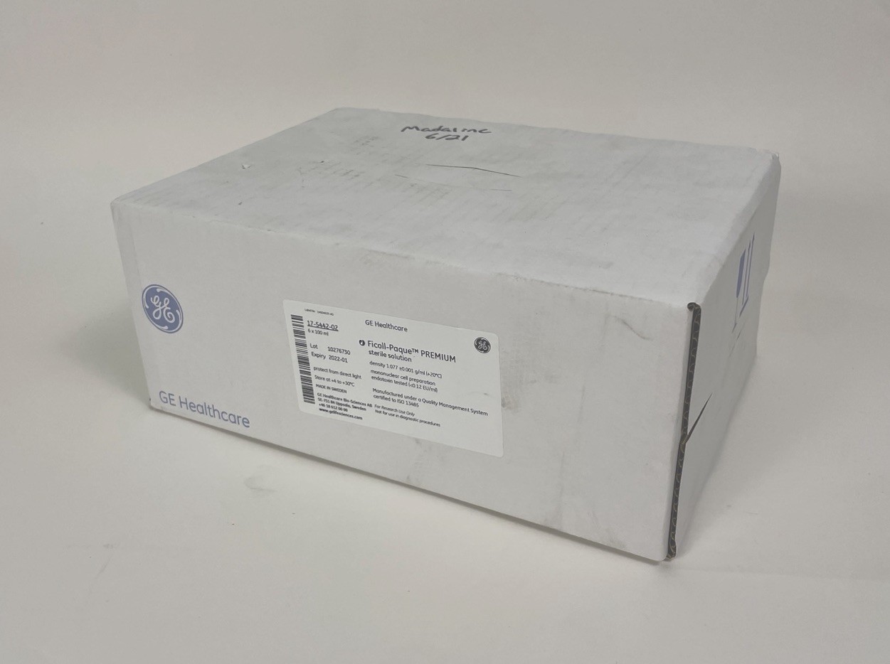 GE Ficoll-Paque PREMIUM 6x100mL 17-5442-02 EXP 2022