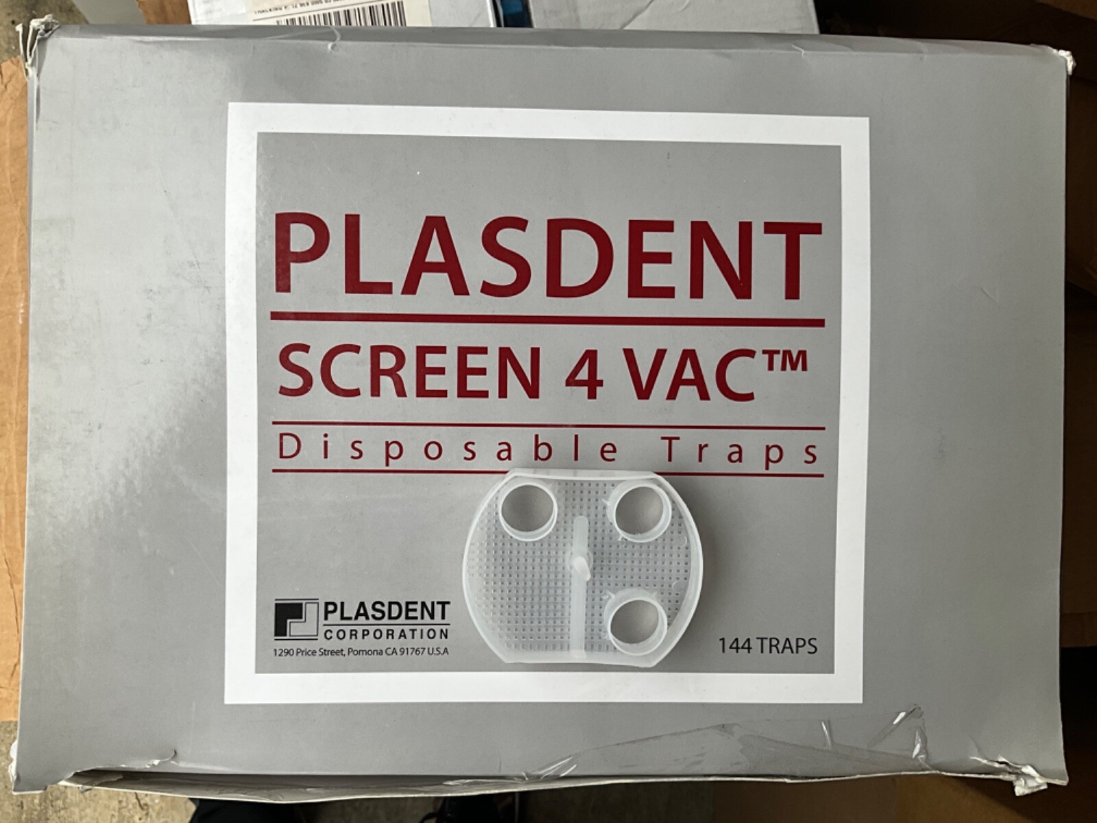 Plasdent Dental Screen-4-Vac Disposable Evacuation Traps #5510 Blue 144/Bx