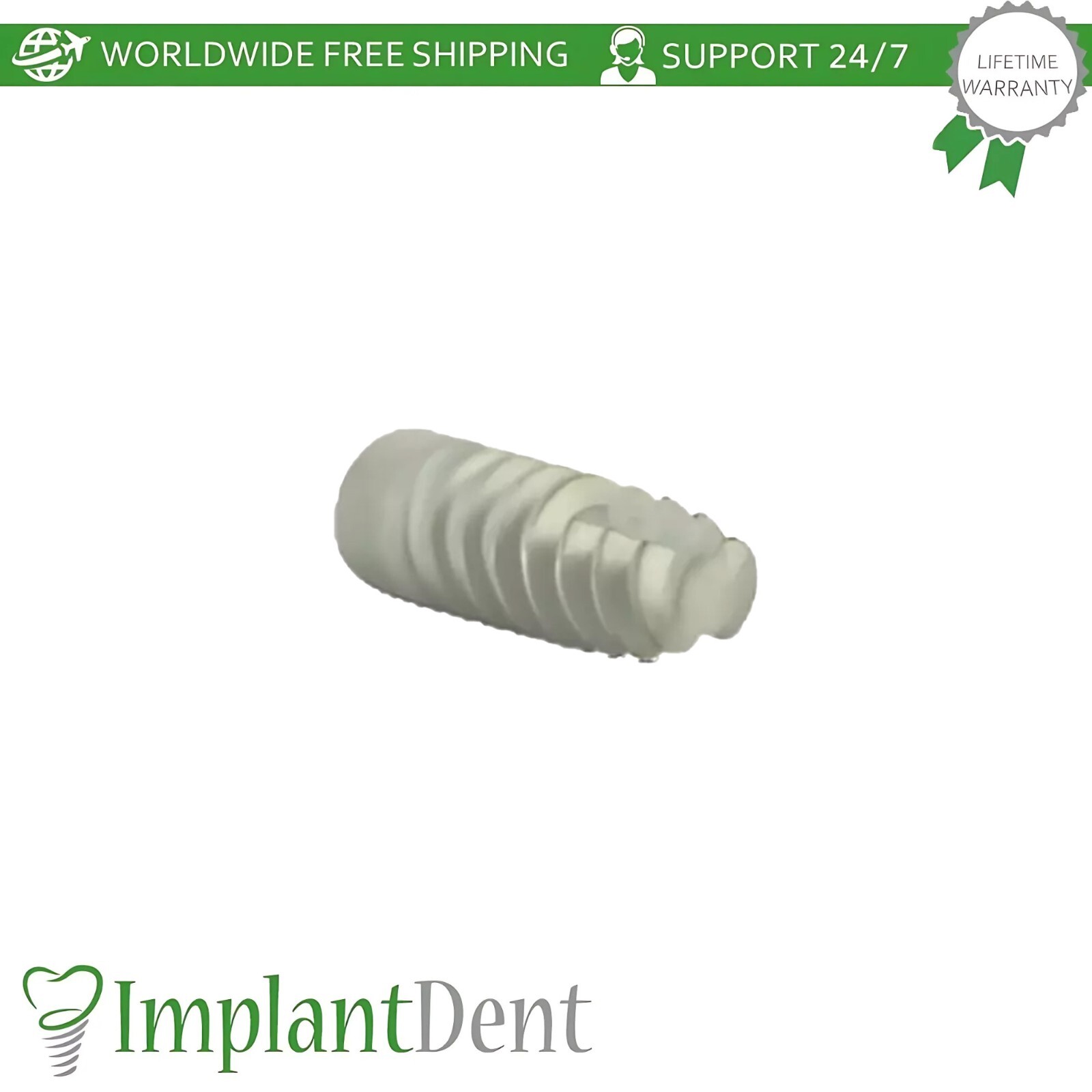 1x Dental Slim Spiral Fixture SLA Surface Titanium Int Hex Connection 2.0mm