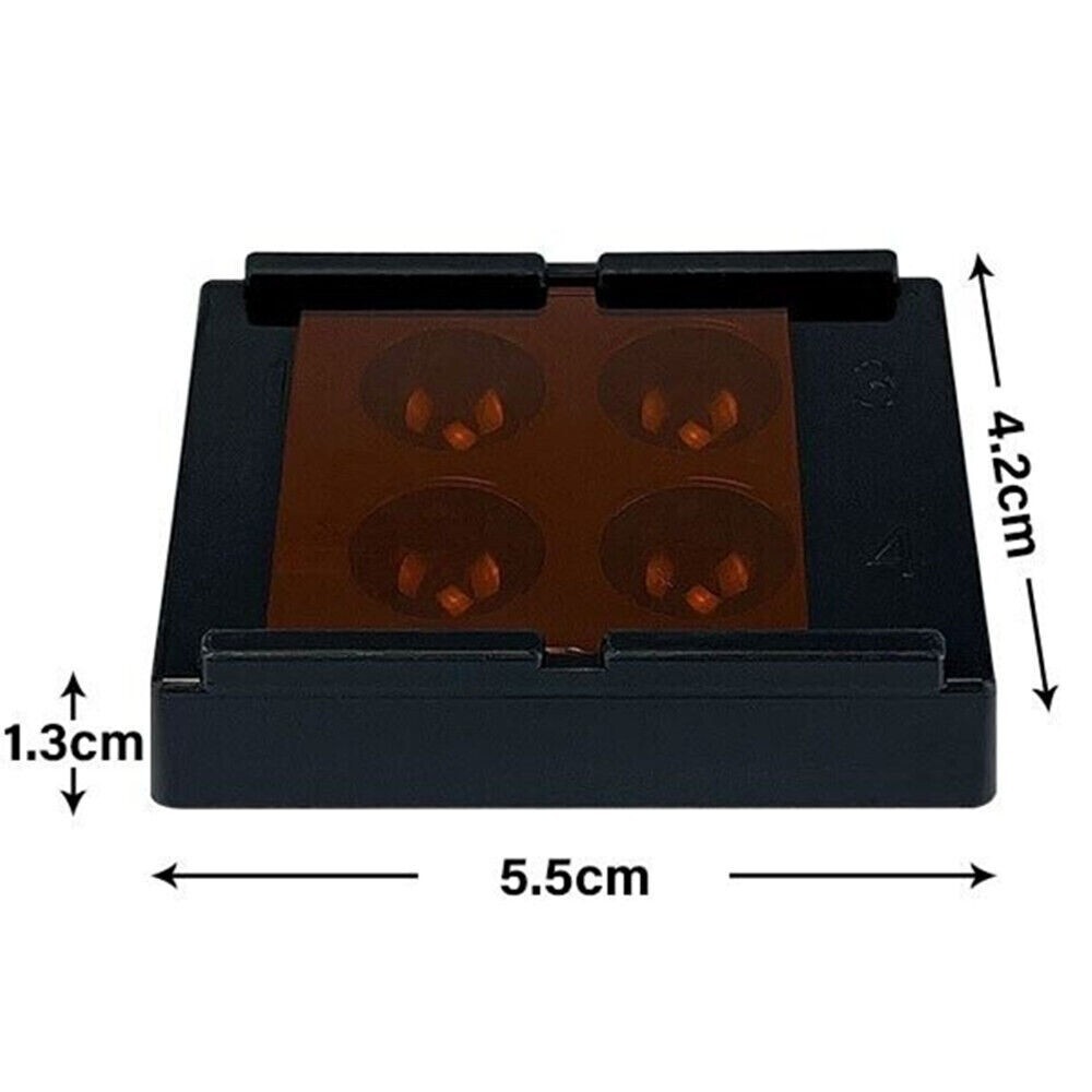 Dental Veneer Storage Box Teeth Patch Shading Light Retainer Molar Box 4 Holes