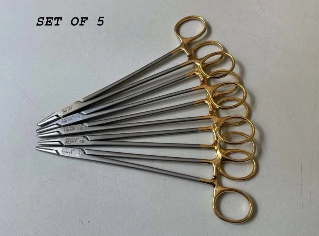Hu-Friedy 10 Pcs Mirror and 5 Pcs Molt 9 Elevator and 5 Pcs Aesculap Mayo Hegar